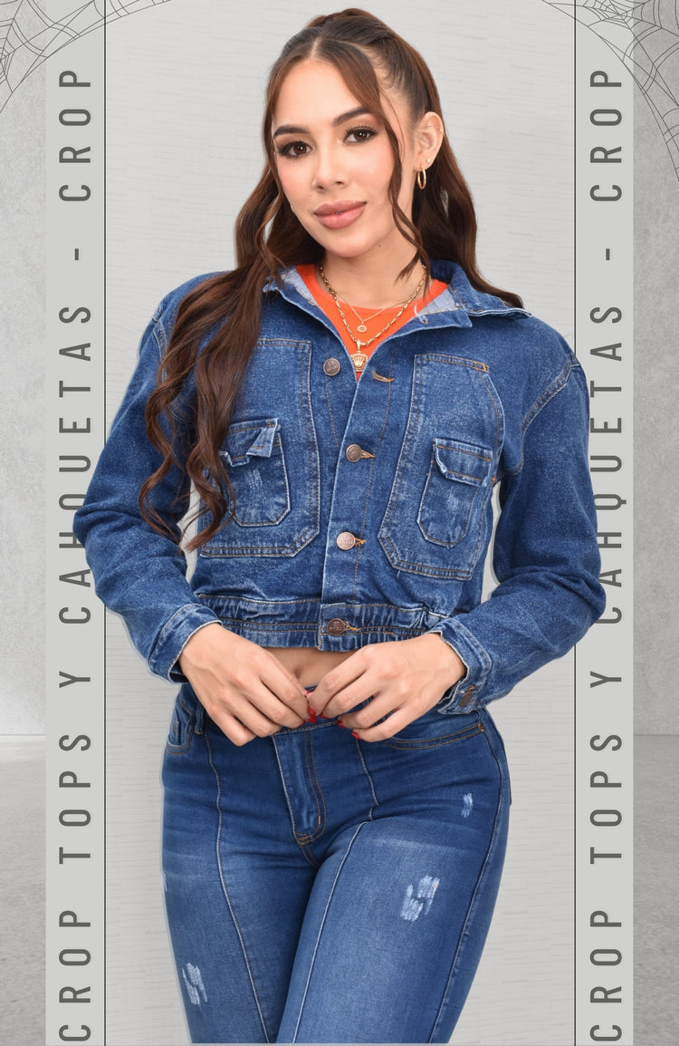 CROP TOP Y CHAQUETAS DENIM