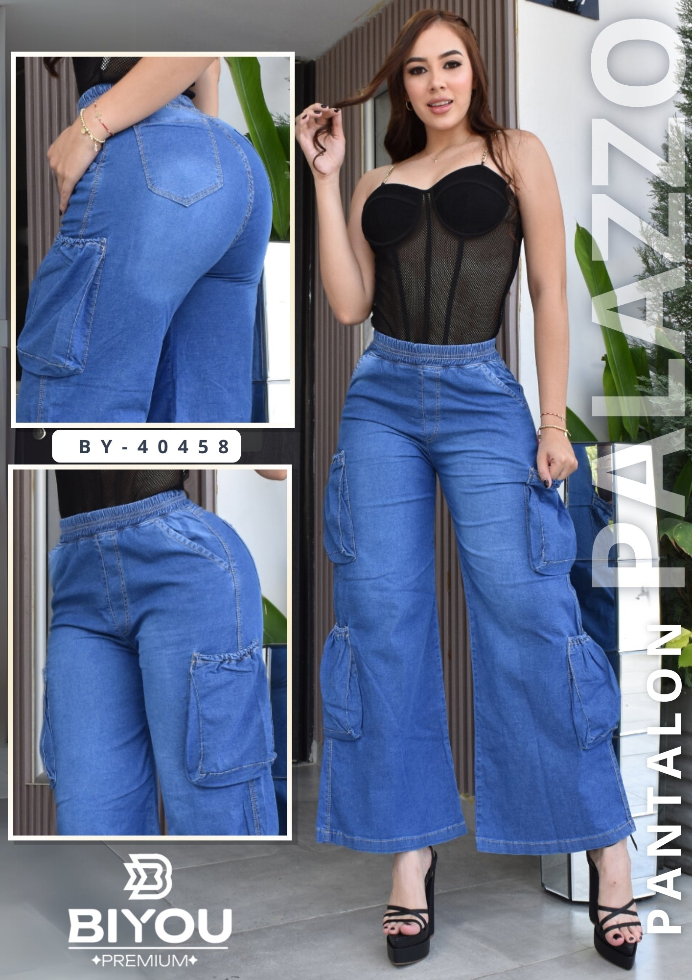 JEANS PALAZZO REF. BY-40458