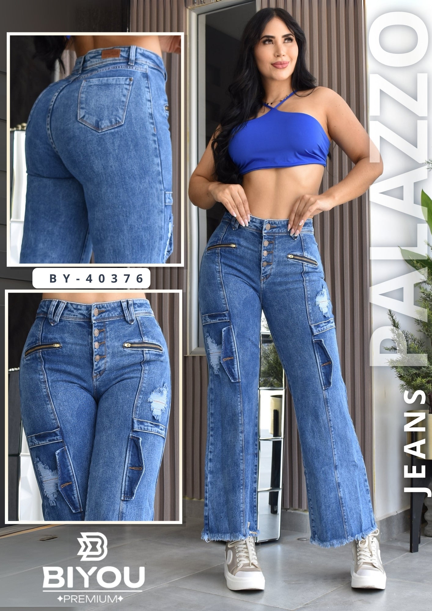 JEANS PALAZZO BIYOU REF. BY-40376