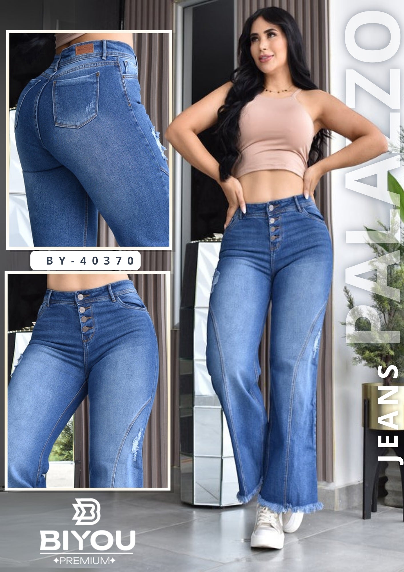 JEANS PALAZZO BIYOU REF. BY-40370