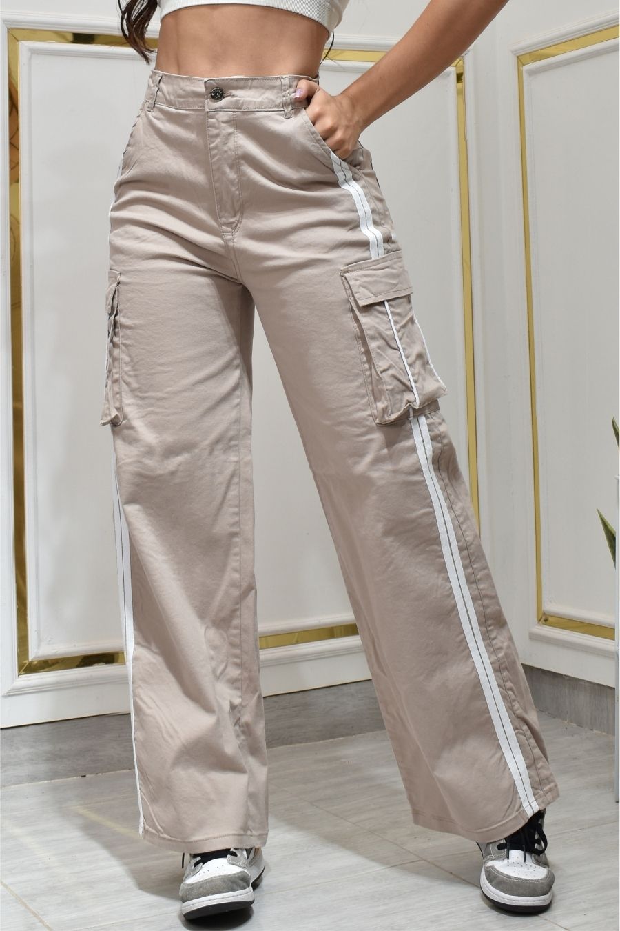 PANTALON PALAZZO ESTILO SPORT REF. BY-40526