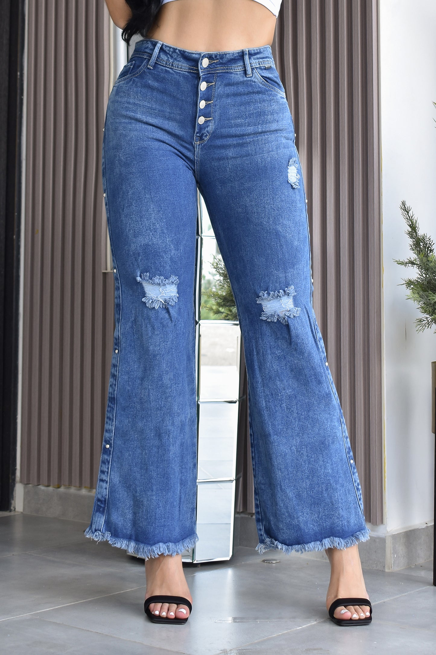 JEANS PALAZZO MOLDEADOR REF. BY-40373