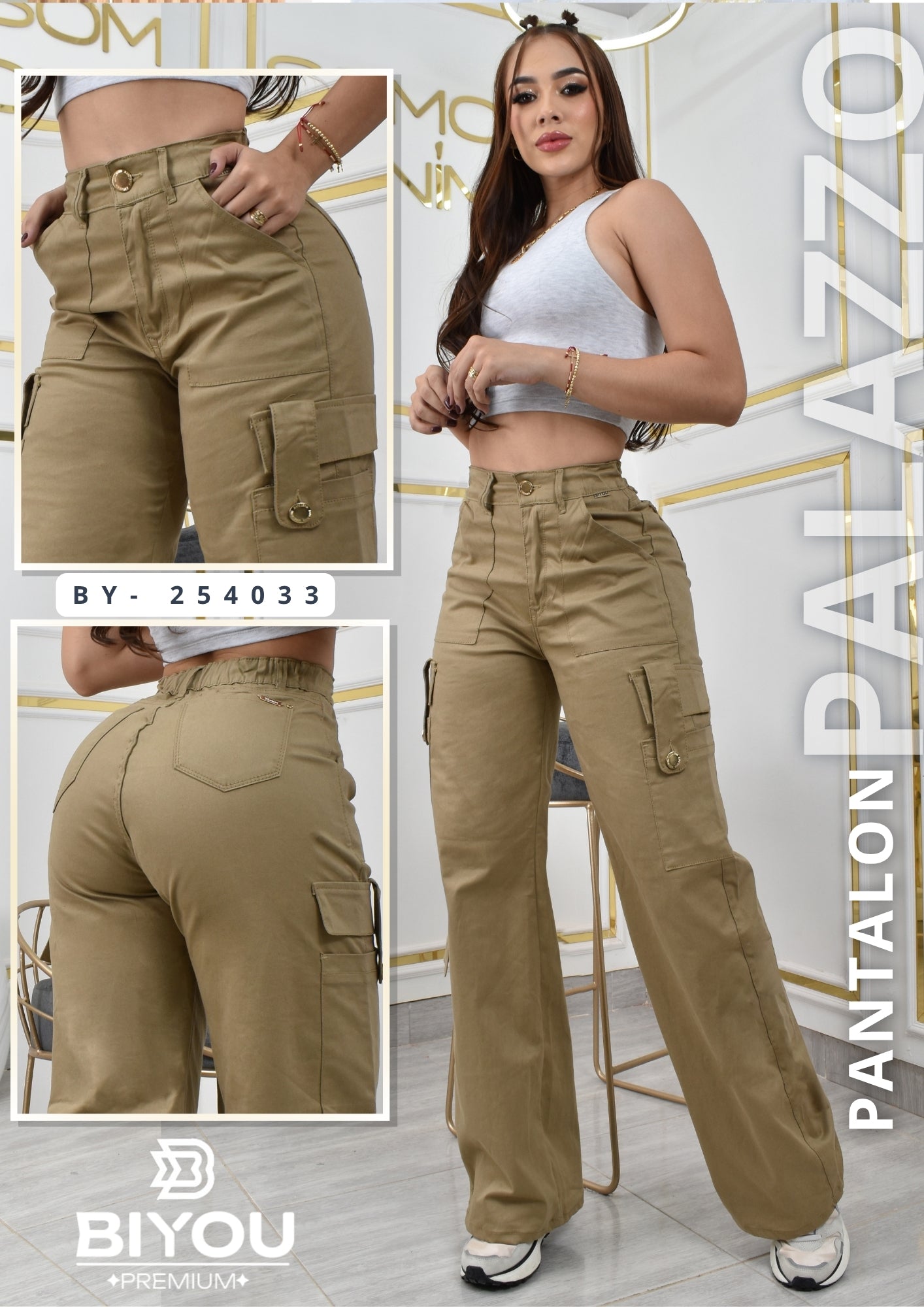 PALAZZO ESTILO CARGO REF. BY-254033