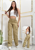 PANTALON PALAZZO CARGO REF. BY40515