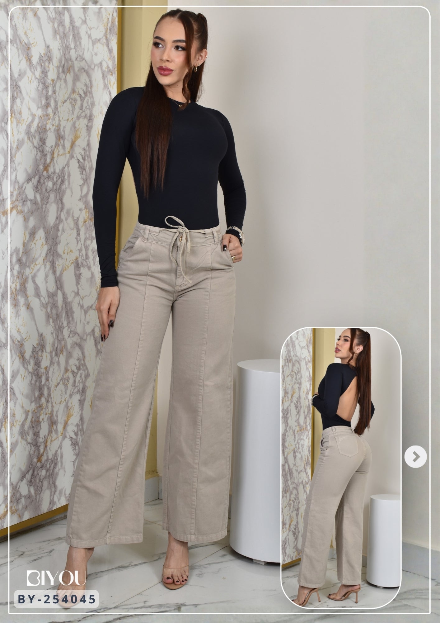 PANTALON PALAZZO ELEGANT REF. BY254045