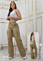 PANTALON PALAZZO CARGO REF. BY254033