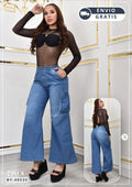 ESTILO PALAZZO CHAMBRAY CARGO REF. BY40535