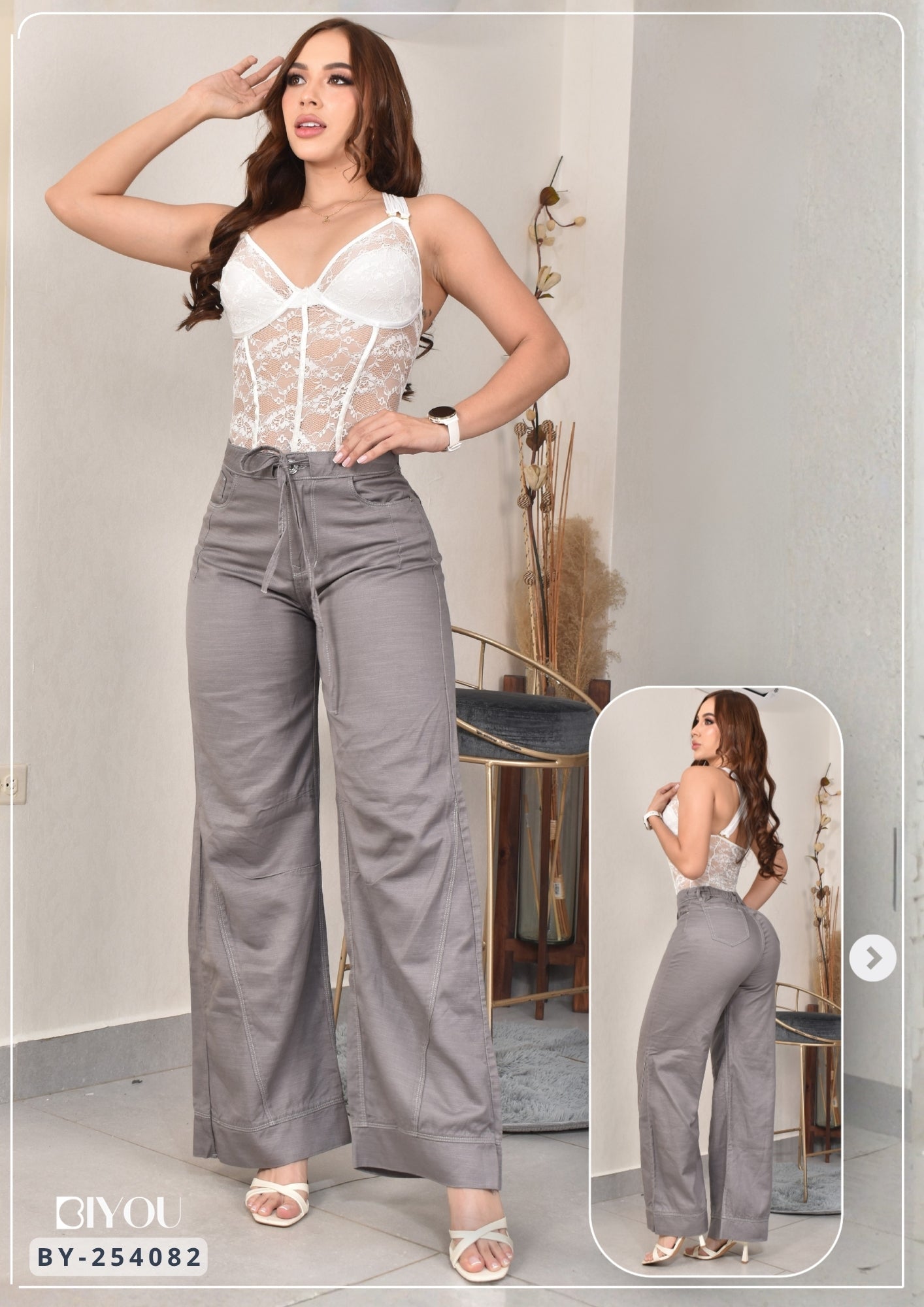 PANTALON PALAZZO ELEGANT REF. BY-254082