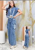 CONJUNTO DENIM CARGO, HORMA PERFECTA REF. BY-255002