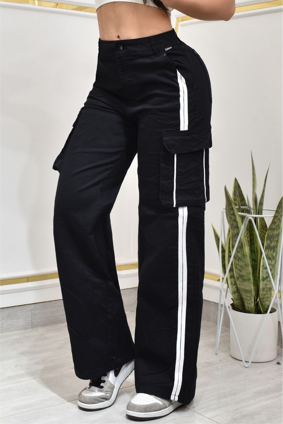 PANTALON PALAZZO CARGO SPORT REF. BY-40527