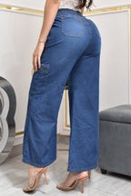 ESTILO PALAZZO CHAMBRAY CARGO REF. BY-40511