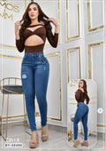 JEANS SKINNY MOLDEADOR EXCLUSIVE REF. BY-40486