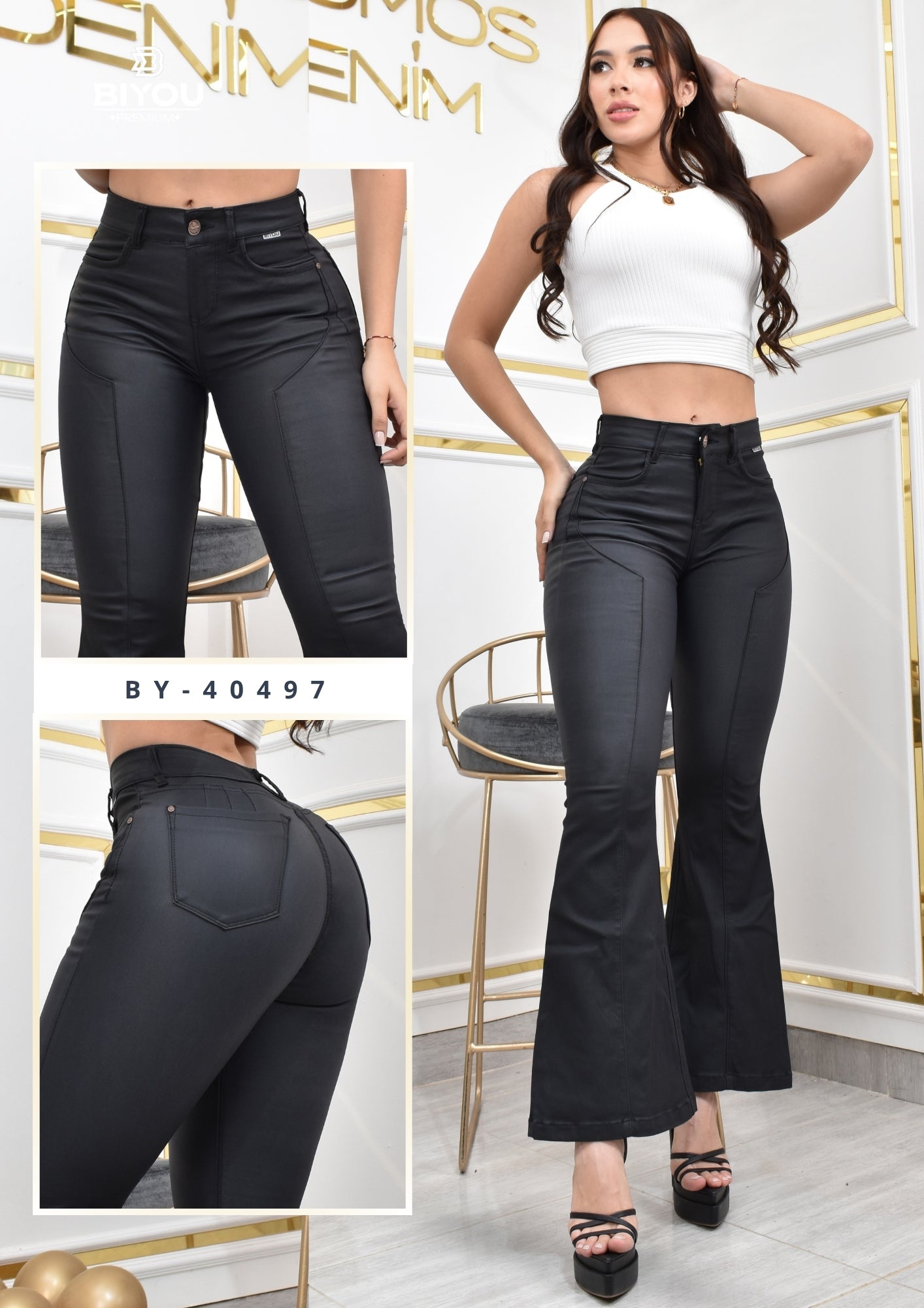 BOTA ANCHA CUERINA MOLDEADOR REF. BY- 40497