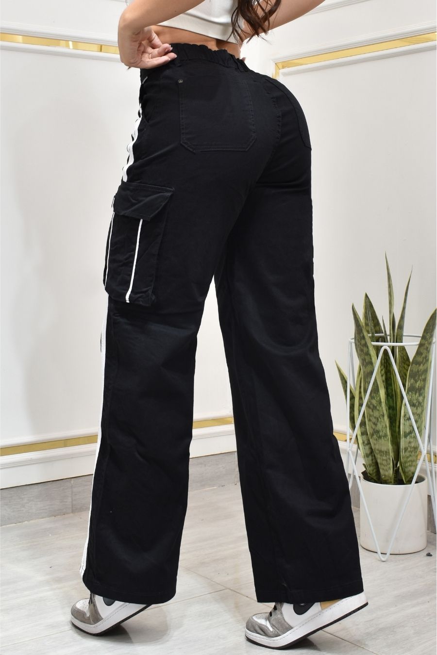 PANTALON PALAZZO CARGO SPORT REF. BY-40527