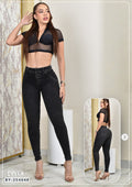 JEANS SKINNY MOLDEADOR CON BRILLO  REF. BY-254048