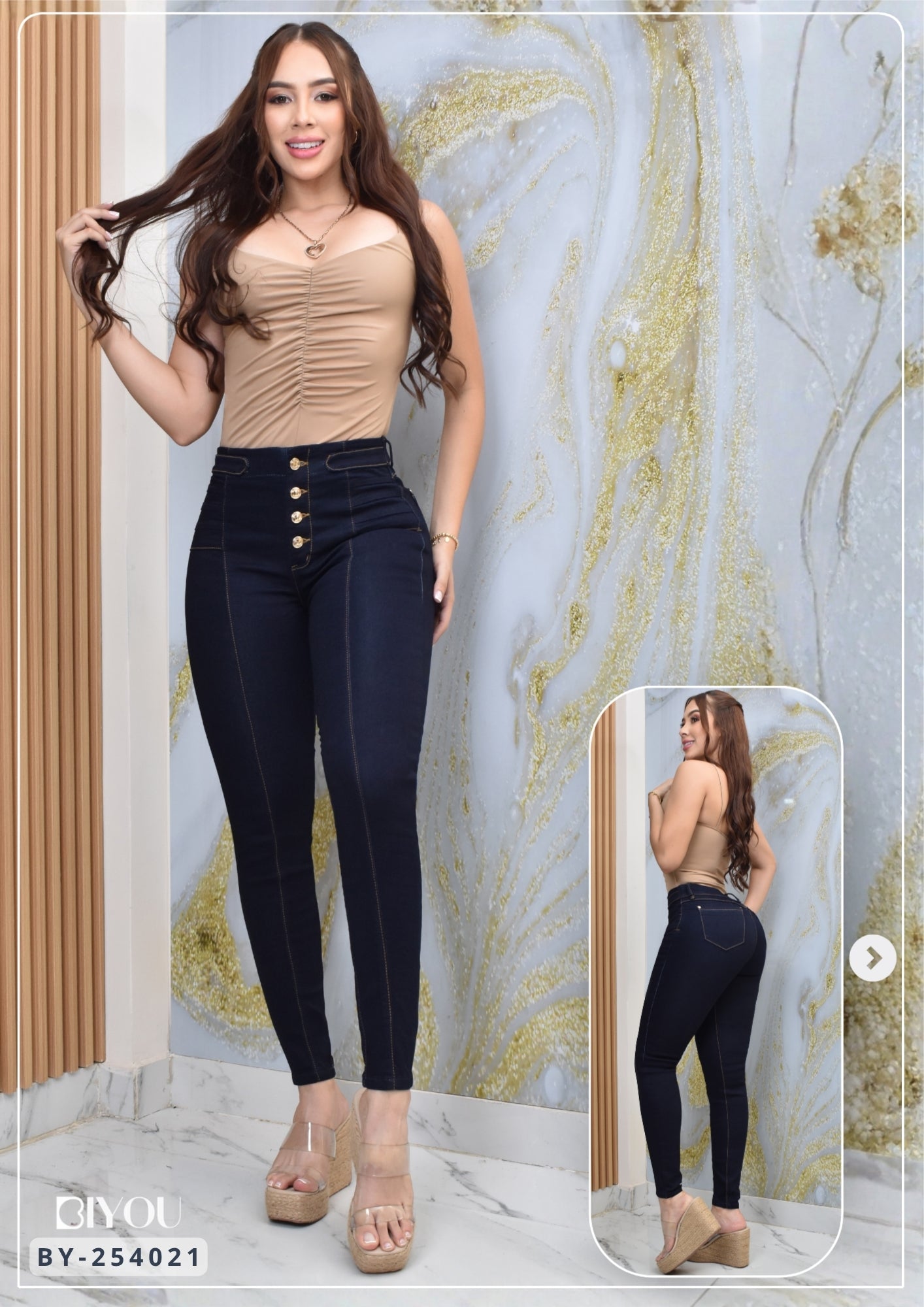 JEANS SKINNY MOLDEADOR CLASIC REF. BY-254021