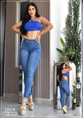 JEANS SKINNY MOLDEADOR ASIMETRICO REF. BY-40391