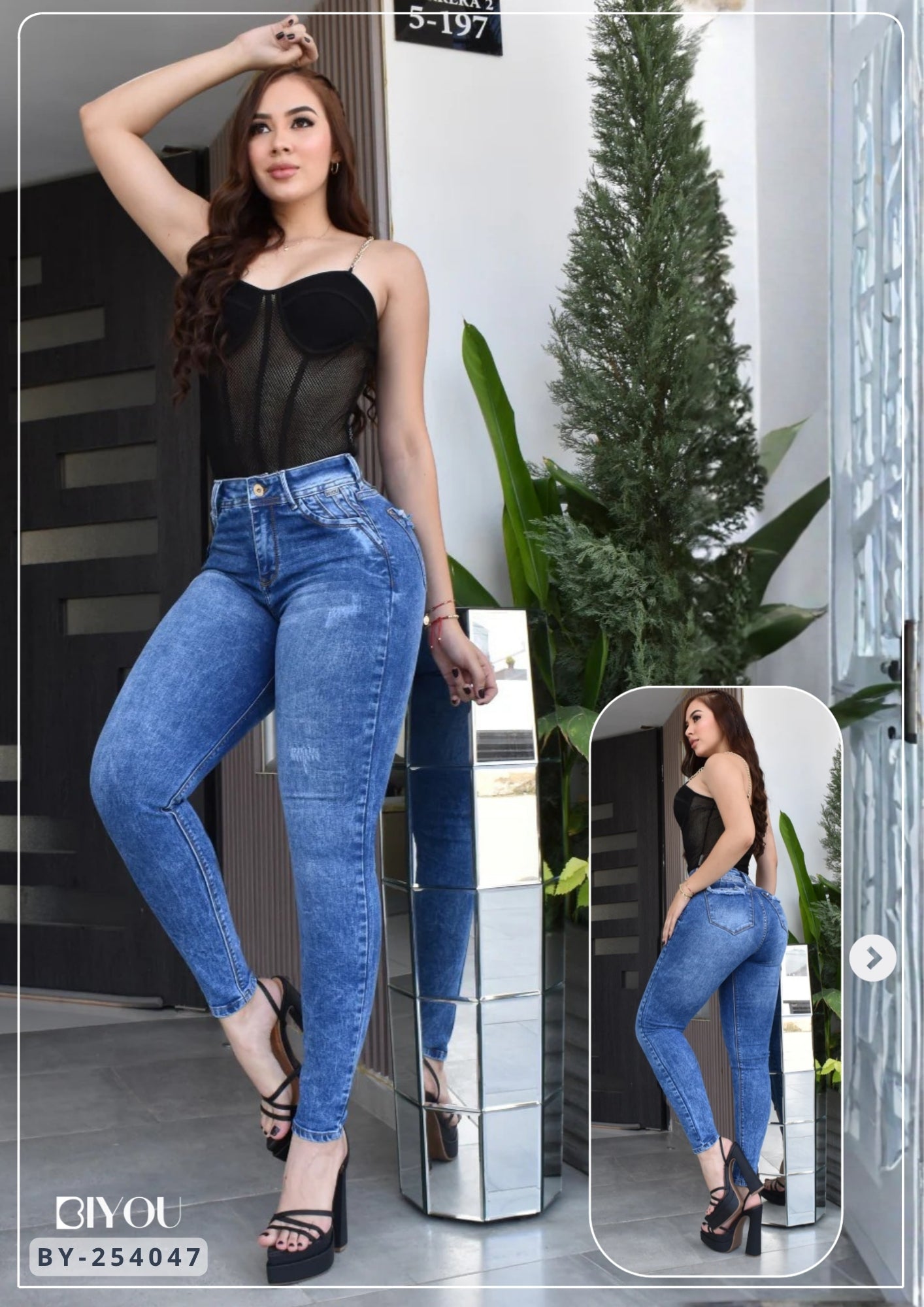 JEANS SKINNY MOLDEADOR CLASIC REF. BY-40420