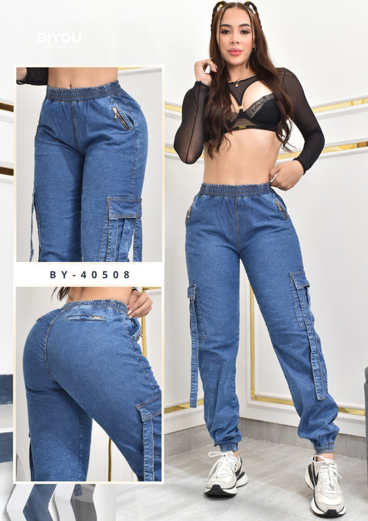 JOGGERS ESTILO CARGO HORMA PERFECTA  REF. BY-40508