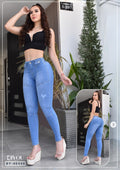 JEANS SKINNY MOLDEADOR ASIMETRICO REF. BY-40448