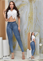 JEANS SKINNY MOLDEADOR BICOLOR REF. BY-254003