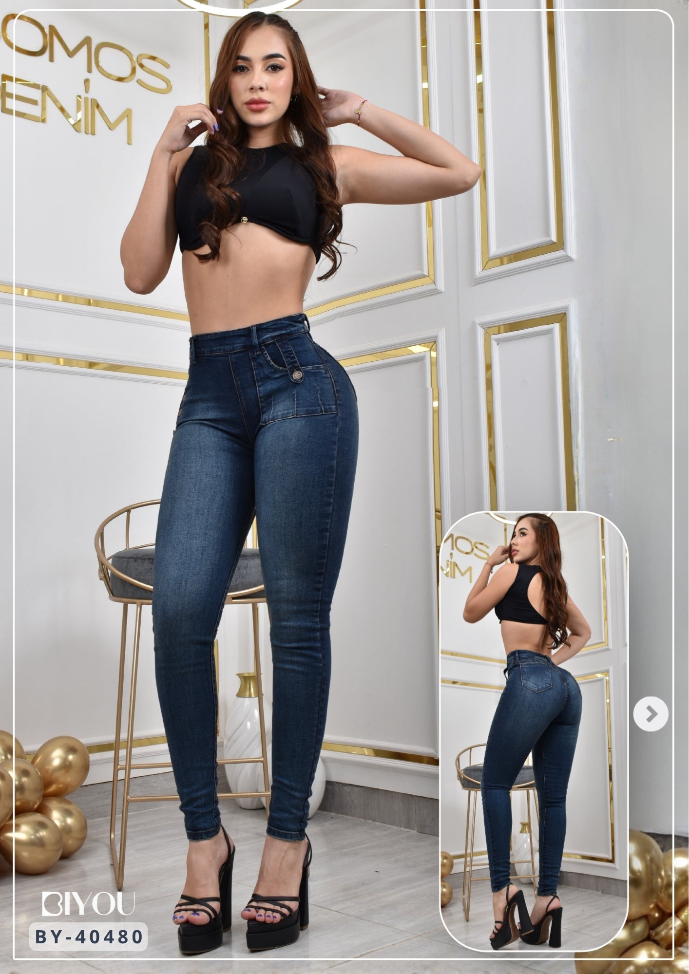 JEANS SKINNY MOLDEADOR CLASIC REF. BY-40480
