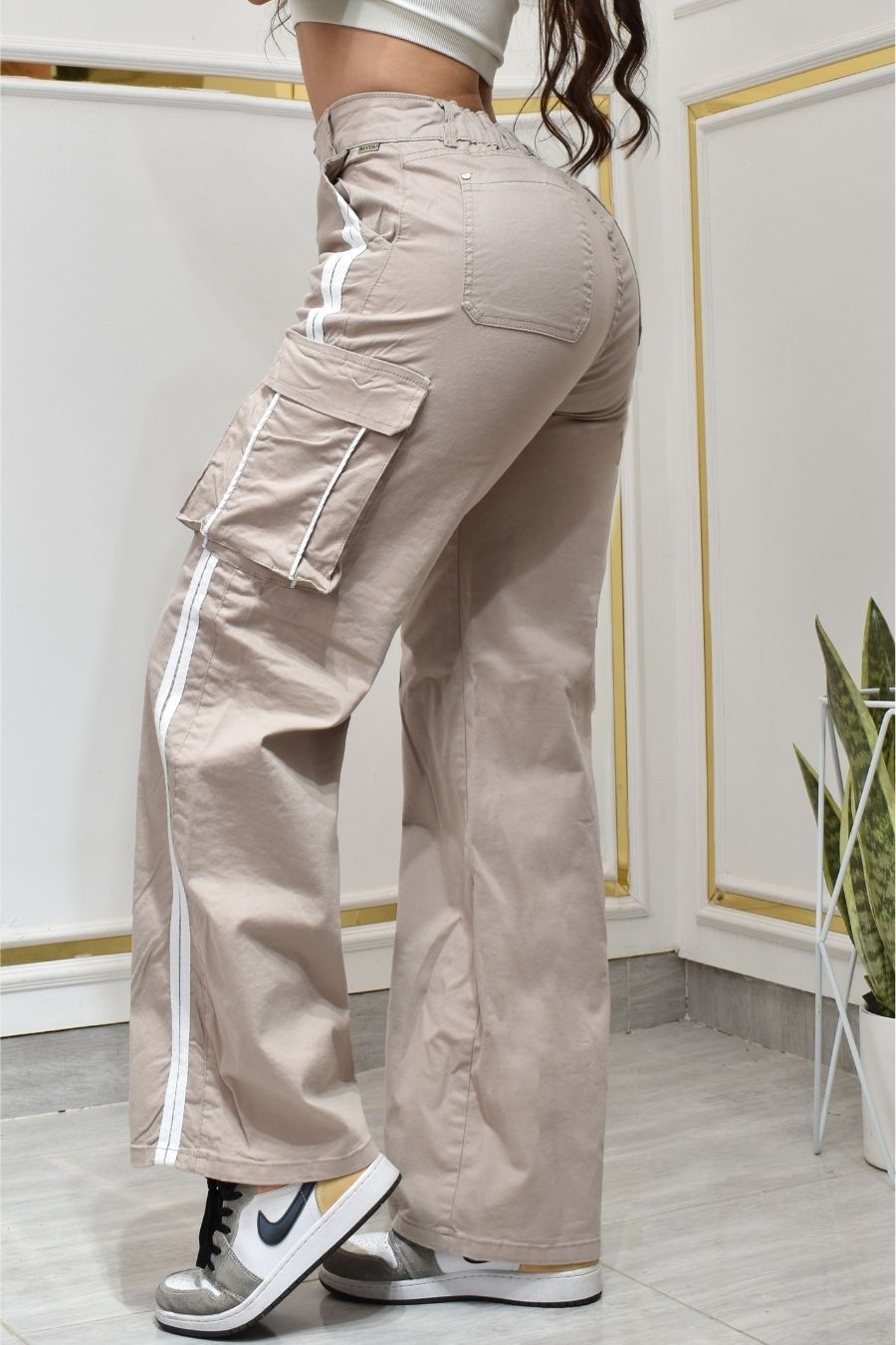PANTALON PALAZZO CARGO SPORT REF. BY-40526