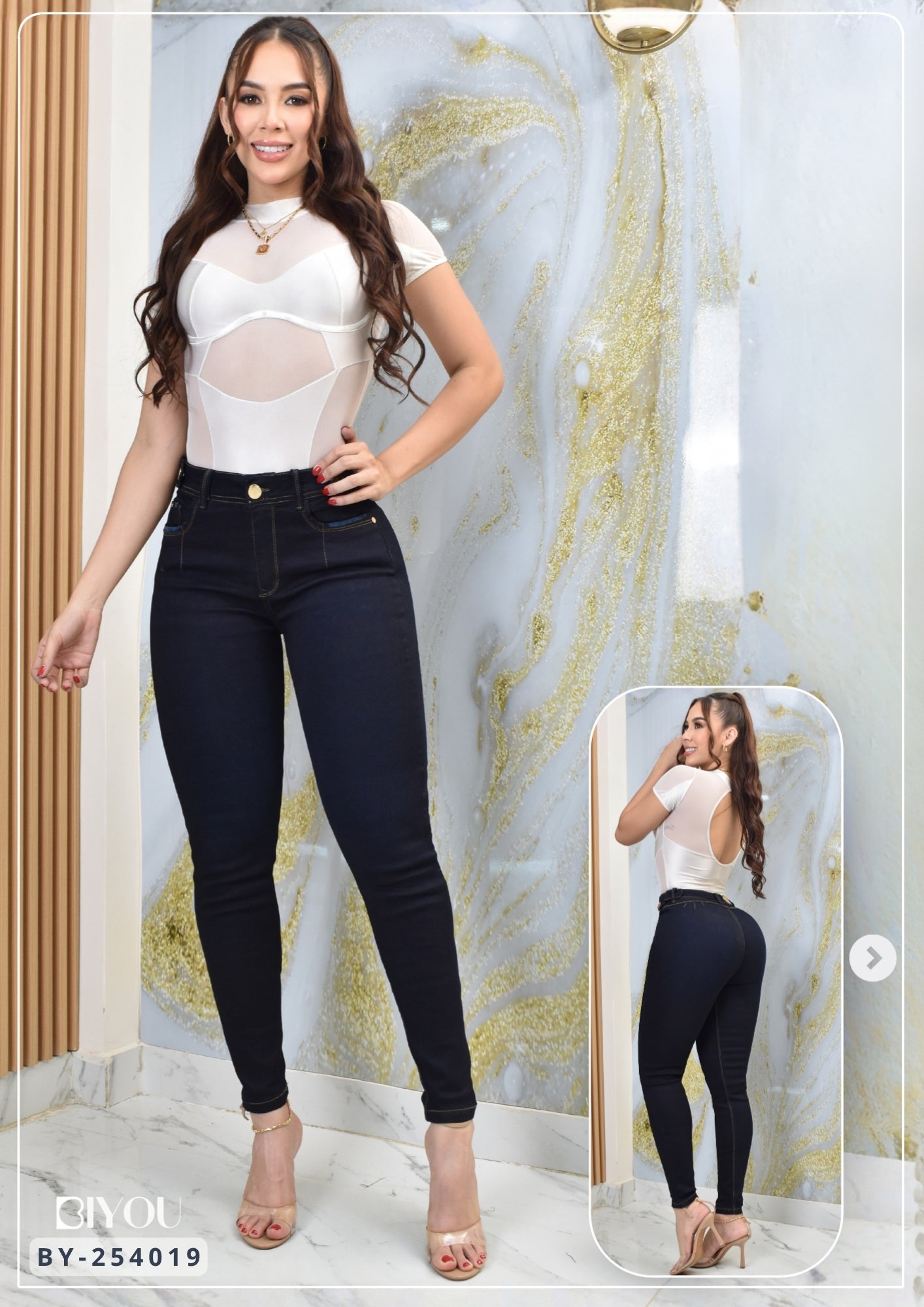 JEANS SKINNY MOLDEADOR CLASIC REF. BY-254019
