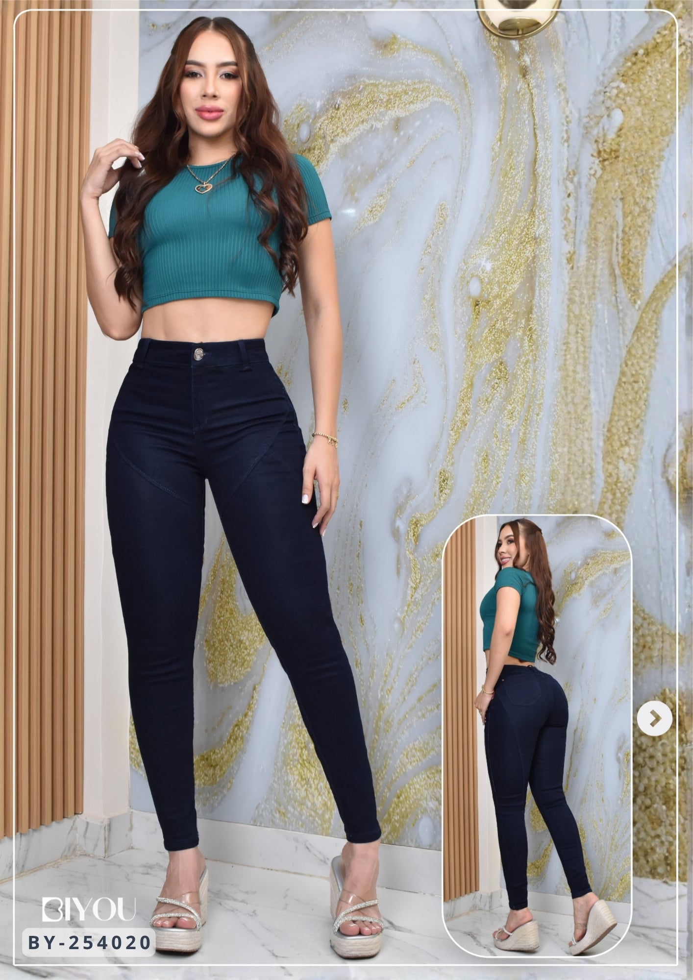 JEANS SKINNY MOLDEADOR CLASIC REF. BY-254020
