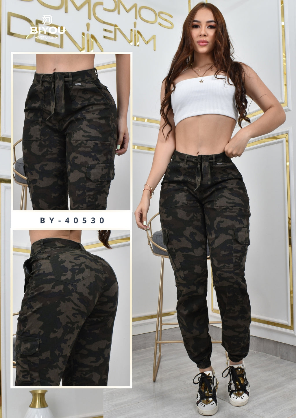 BOYFRIENDS JOGGERS MILITAR  REF. BY-40530