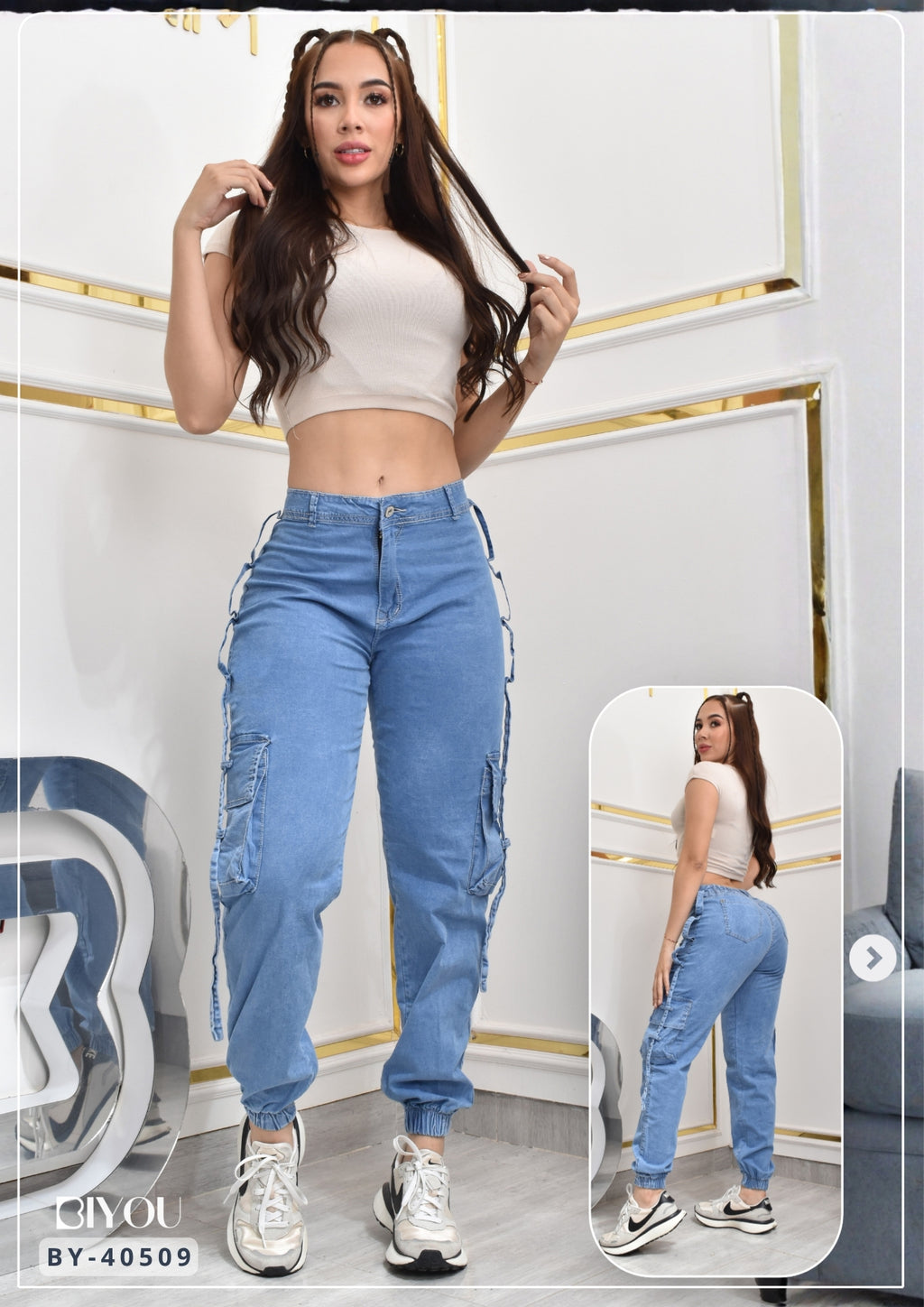 JOGGER ESTILO CARGO HORMA PERFECTA REF. BY40509