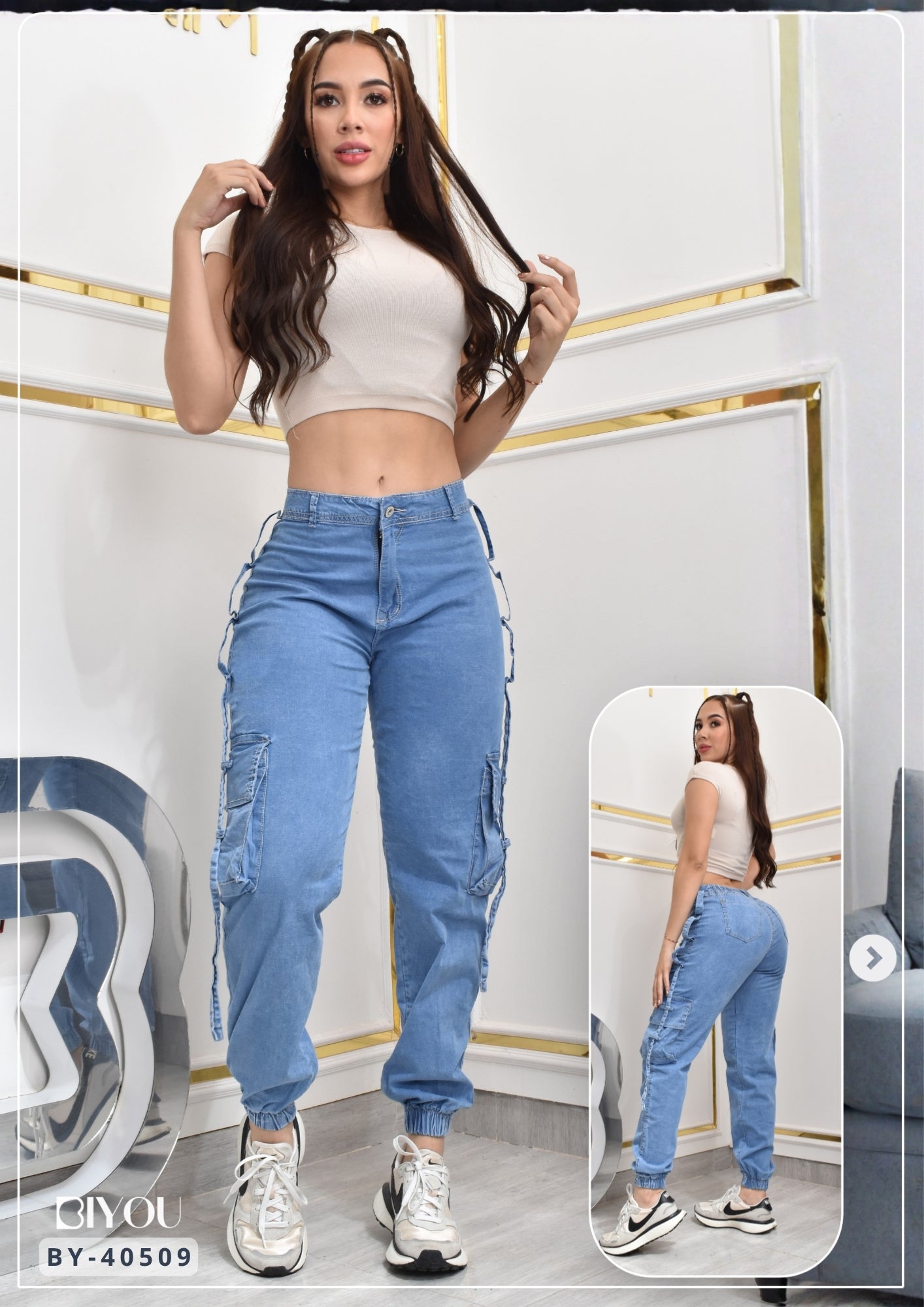 JOGGER ESTILO CARGO HORMA PERFECTA REF. BY40509