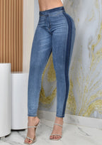 JEANS SKINNY MOLDEADOR BICOLOR REF. BY-254003