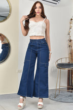 ESTILO PALAZZO CHAMBRAY CARGO REF. BY-254064