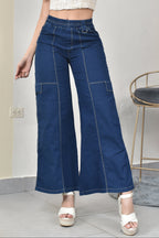 ESTILO PALAZZO CHAMBRAY CARGO REF. BY-254064