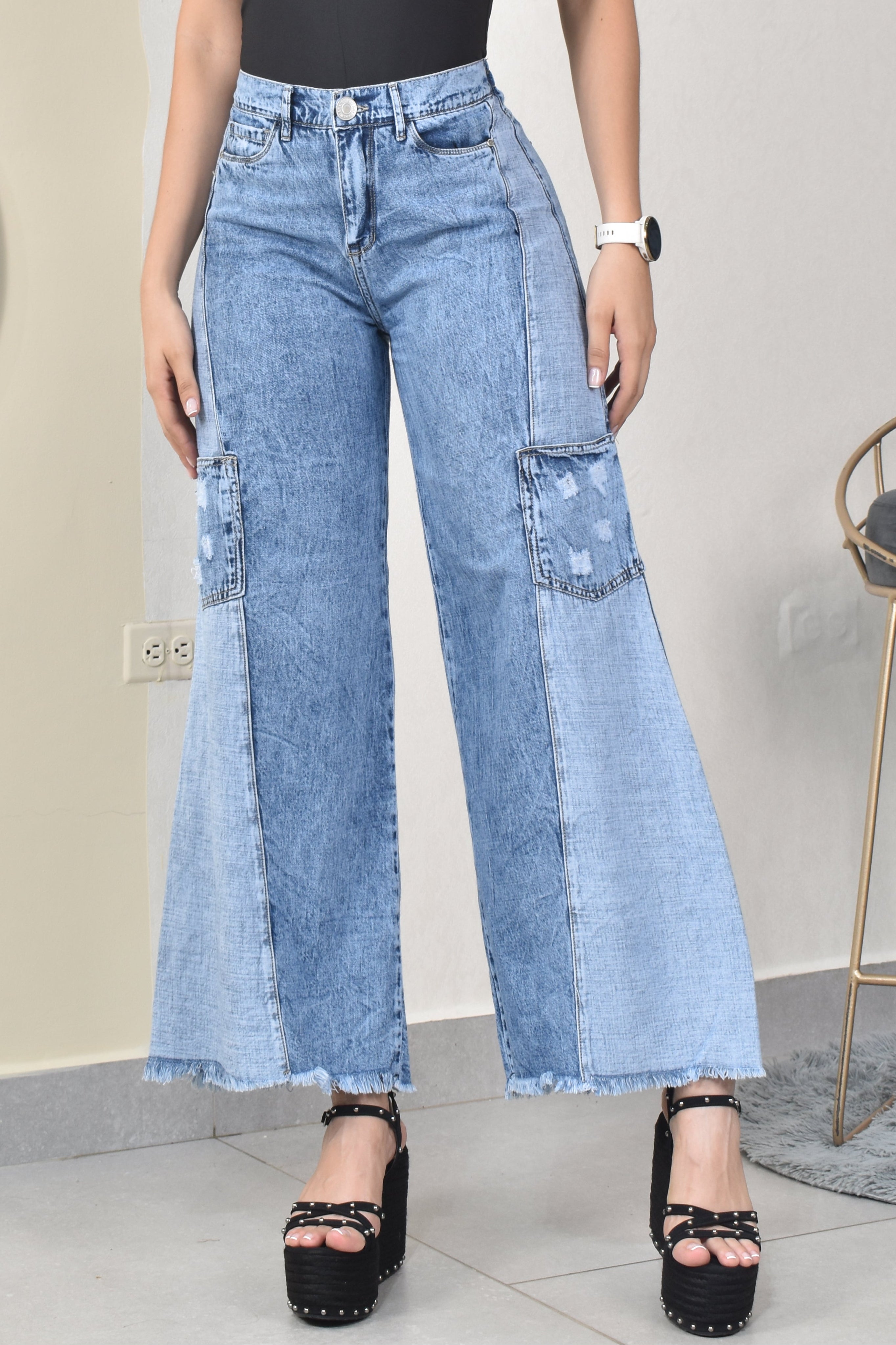 ESTILO PALAZZO CARGO BICOLOR REF. BY-254089