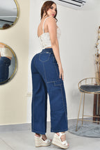 ESTILO PALAZZO CHAMBRAY CARGO REF. BY-254064
