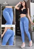 JEANS SKINNY MOLDEADOR ASIMETRICO REF. BY-40448