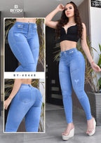 JEANS SKINNY MOLDEADOR ASIMETRICO REF. BY-40448