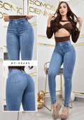 JEANS SKINNY MOLDEADOR ASIMETRICO REF. BY-40485