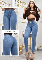 JEANS SKINNY MOLDEADOR ASIMETRICO REF. BY-40485