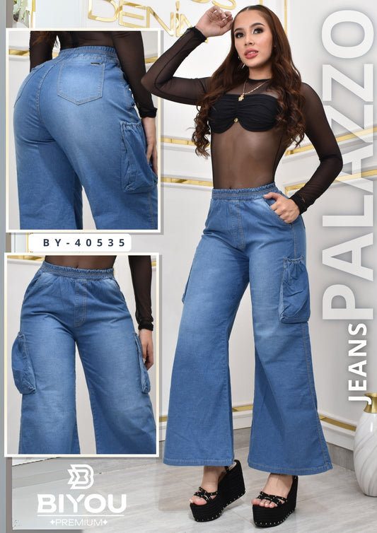 PALAZZO ESTILO CARGO REF. BY-40535