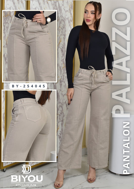 PALAZZO BIYOU COLOR BEIGE REF. BY-254045