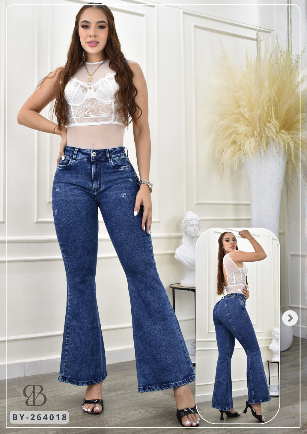 JEANS BOTA ANCHA  REF. BY264018