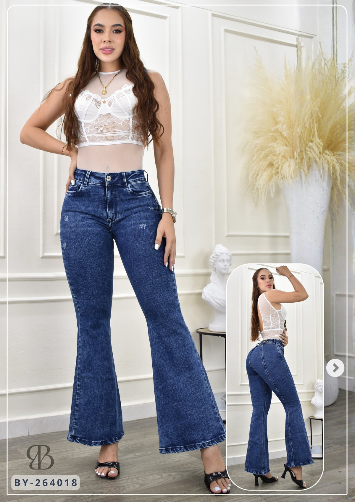 JEANS BOTA ANCHA  REF. BY264018