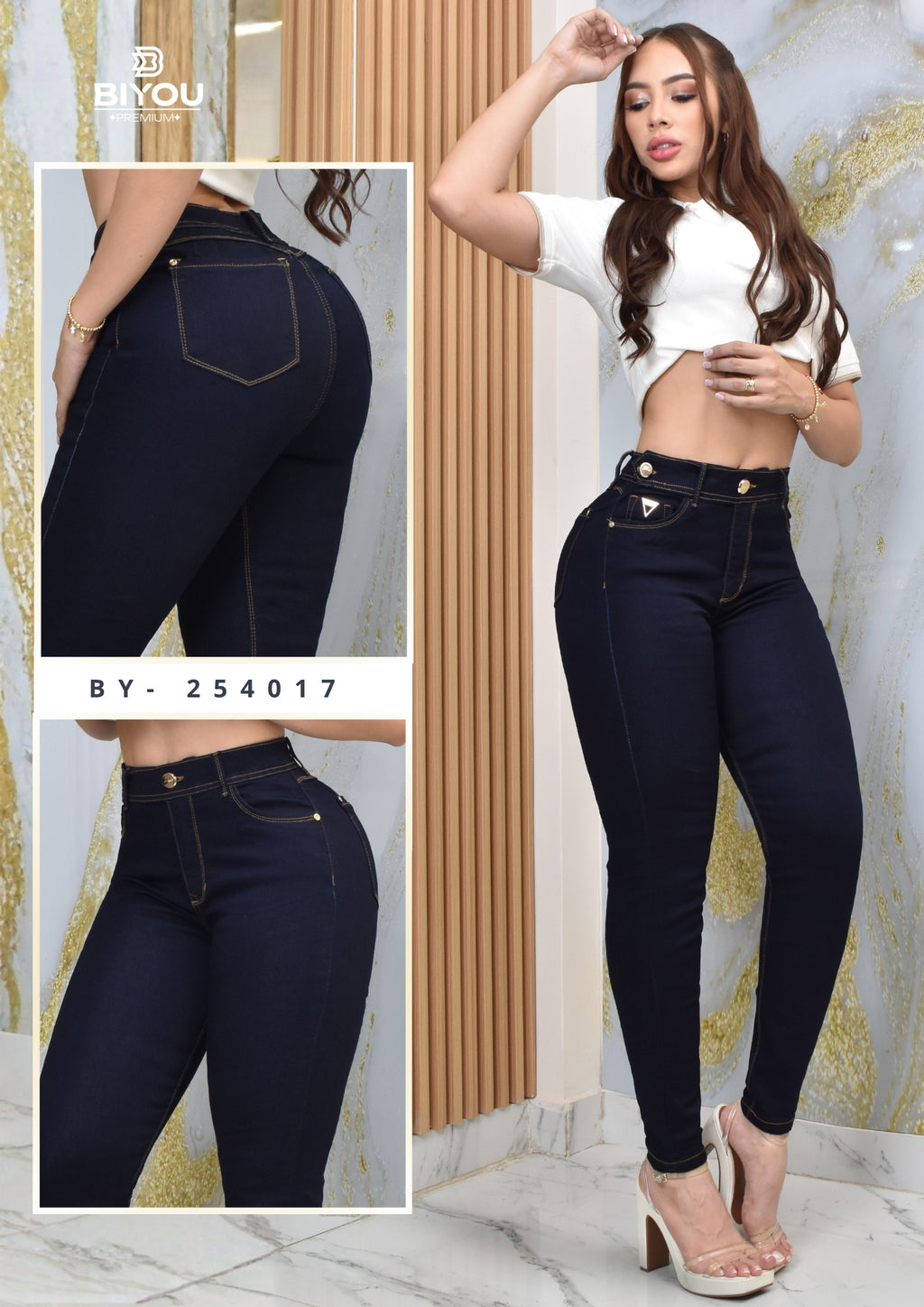 JEANS SKINNY MOLDEADOR CLASIC REF. BY-254017
