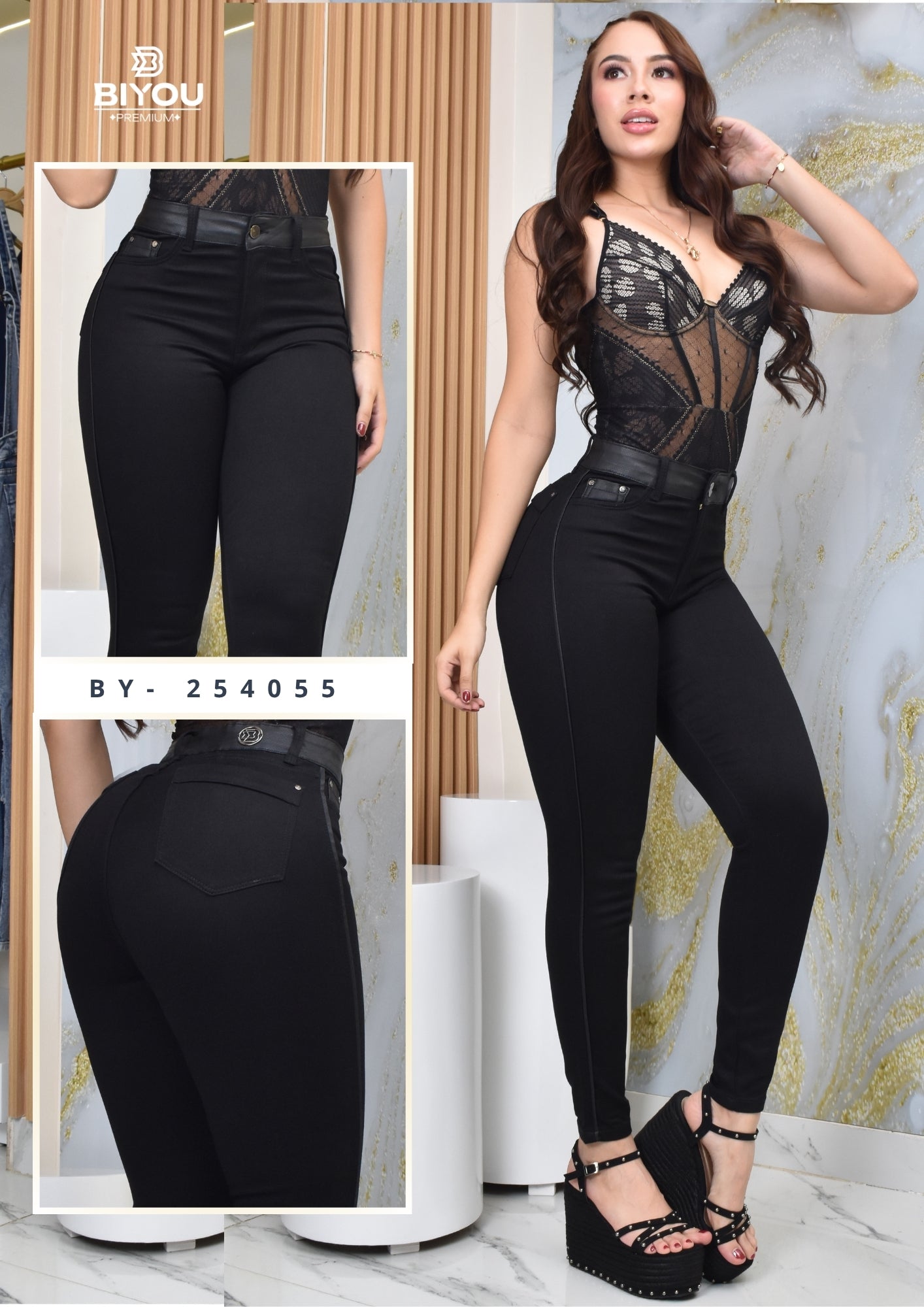 PANTALON SKINNY MOLDEADOR EXCLUSIVE REF. BY-254055