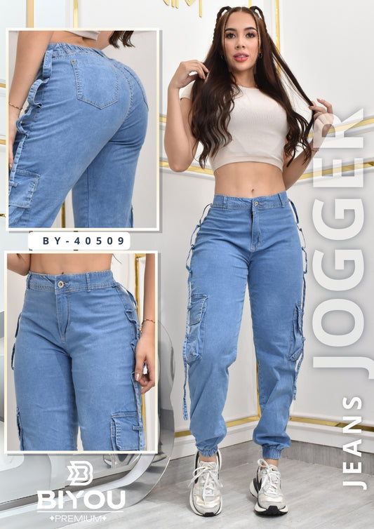JOGGER ESTILO CARGO HORMA PERFECTA REF. BY-40509