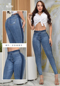 JEANS SKINNY MOLDEADOR BICOLOR REF. BY-254003