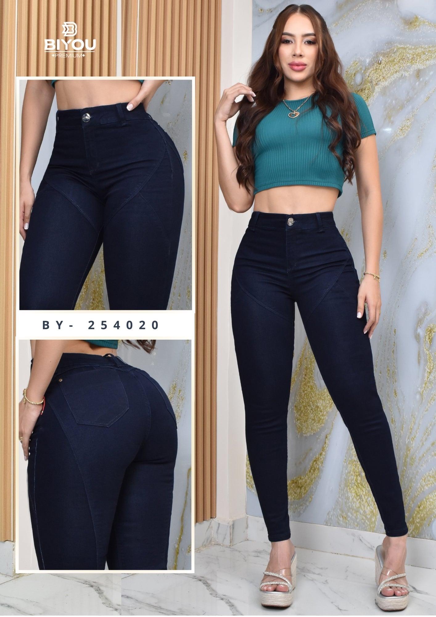 JEANS SKINNY MOLDEADOR CLASIC REF. BY-254020